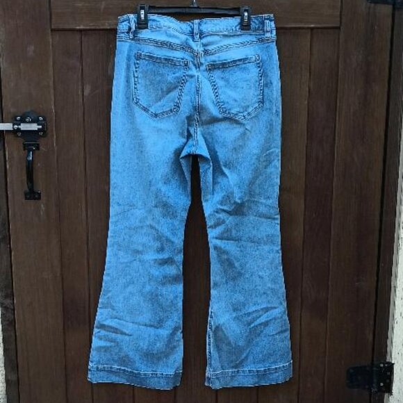 Lane Bryant Ditto Style Jeans Denim 16 Flare Pants Bell Bottoms 70's Retro - Picture 2 of 2